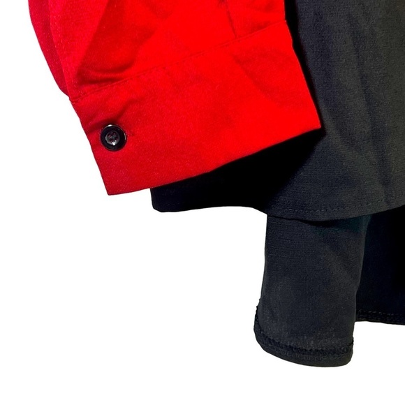 SHEIN Women's Top Size 3XL Black Burgundy Button-Down Long Sleeve - Picture 5 of 12